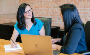 women talking